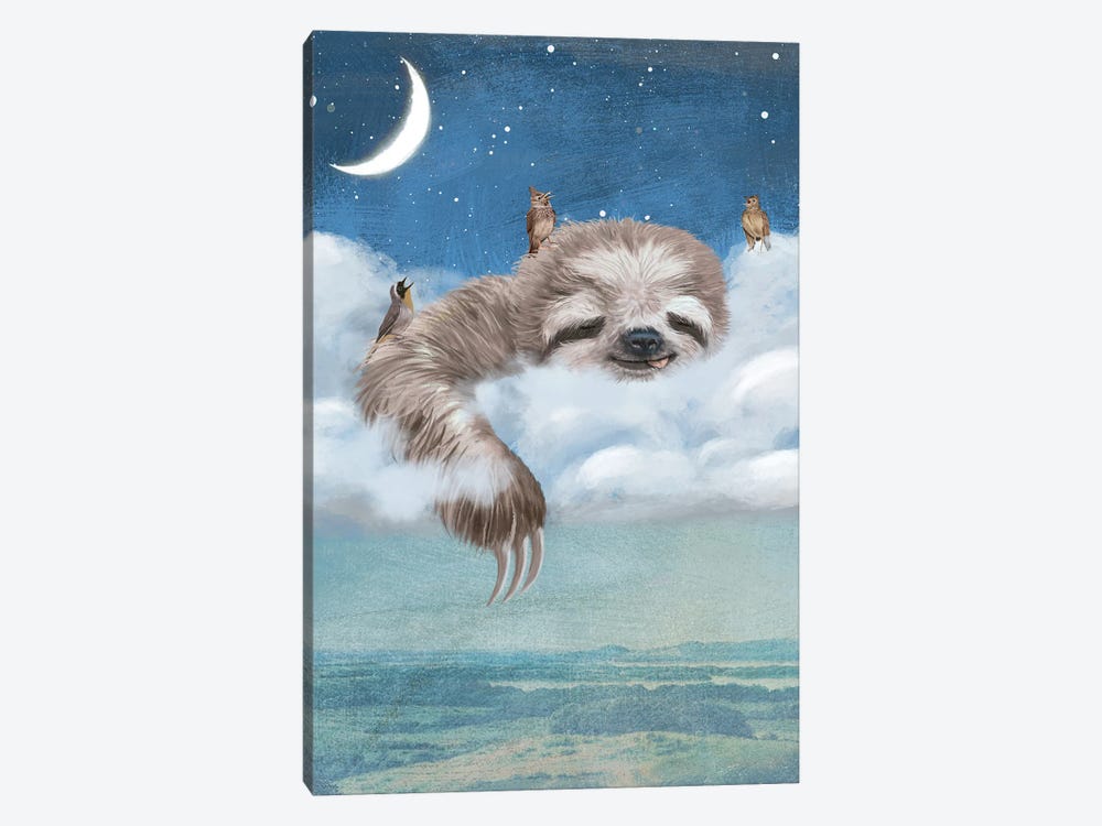 A Sloth's Dream by Paula Belle Flores 1-piece Art Print