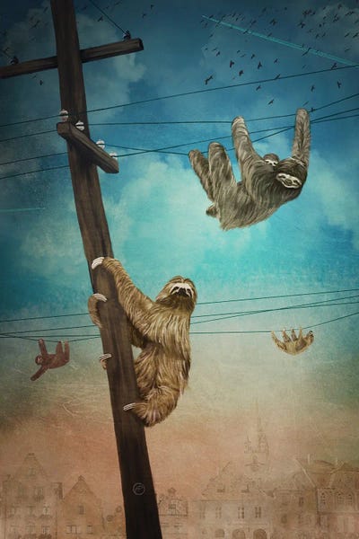 Paula Belle Flores: Sloth City by Paula Belle Flores