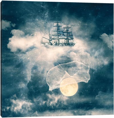 I Am Gonna Bring You The Moon Canvas Art Print - Paula Belle Flores