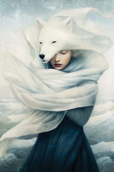 Polar Bears: Polar Fox Spirit by Paula Belle Flores