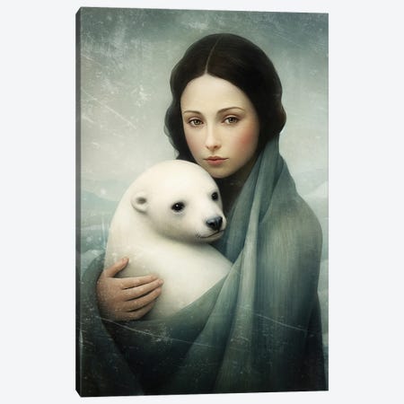 You Are Safe - Seal Version Canvas Print #PBF147} by Paula Belle Flores Canvas Artwork