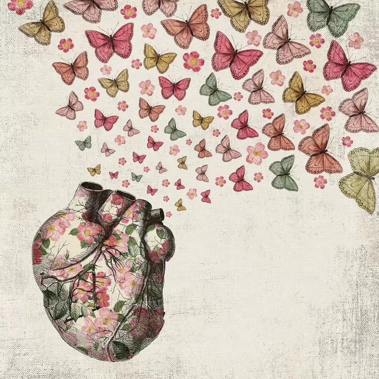 In Love: Heart And Butterfly