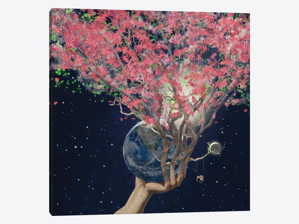 Love Makes The Earth Bloom by Paula Belle Flores 1-piece Canvas Art Print