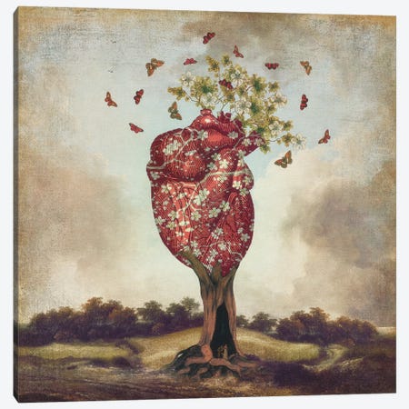 Love Tree Canvas Print #PBF26} by Paula Belle Flores Art Print