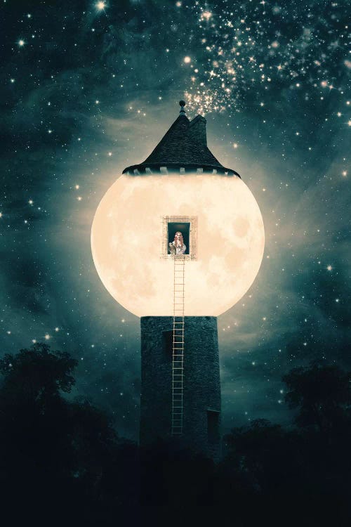 Moon Tower by Paula Belle Flores wall art