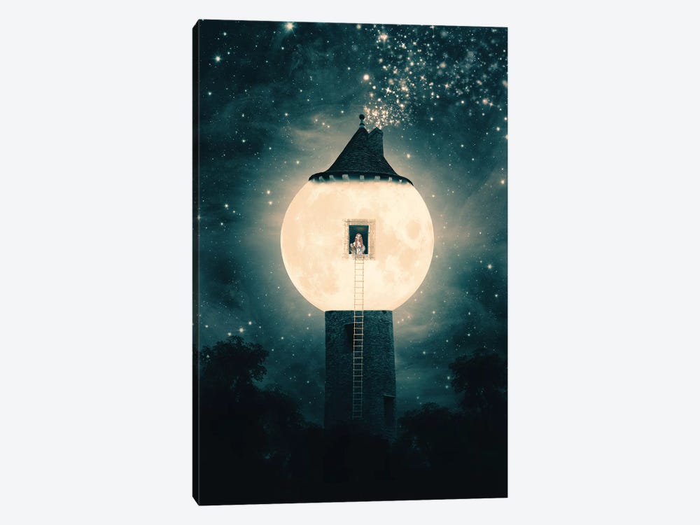 Moon Tower by Paula Belle Flores 1-piece Canvas Art Print