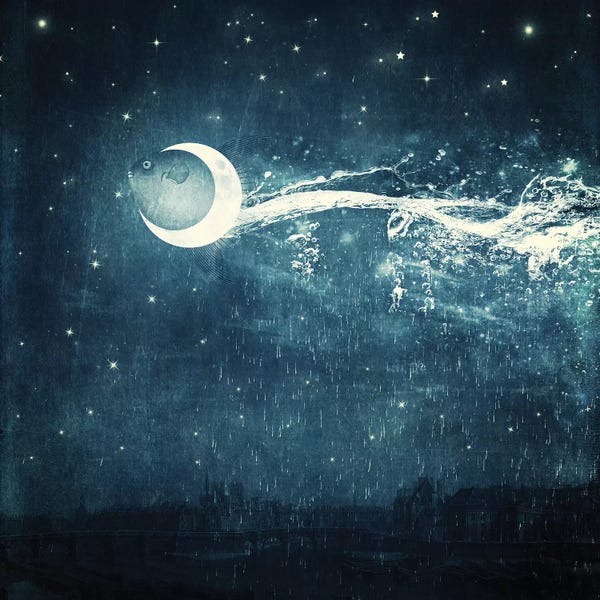 Kids Astronomy & Space Art: Moonriver by Paula Belle Flores