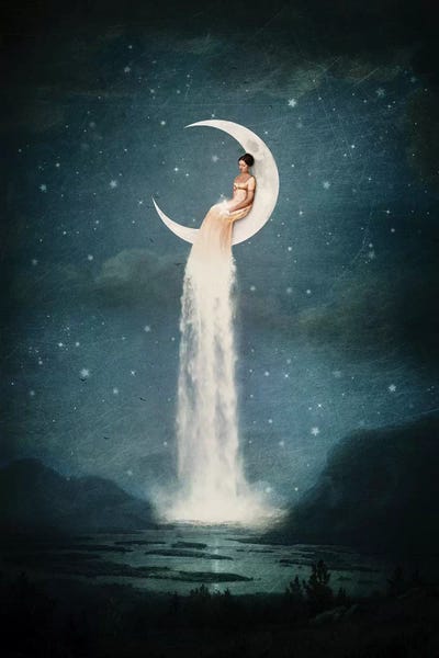 Large Scenic & Landscape Art - Canvas Prints: Moonriver Lady by Paula Belle Flores