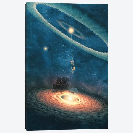 My Dream House Is In Another Galaxy Canvas Print #PBF37} by Paula Belle Flores Canvas Artwork