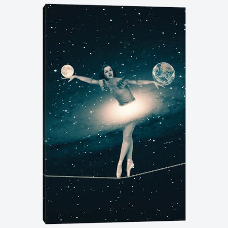 The Cosmic Game Of Balance Canvas Print #PBF52} by Paula Belle Flores Canvas Art Print