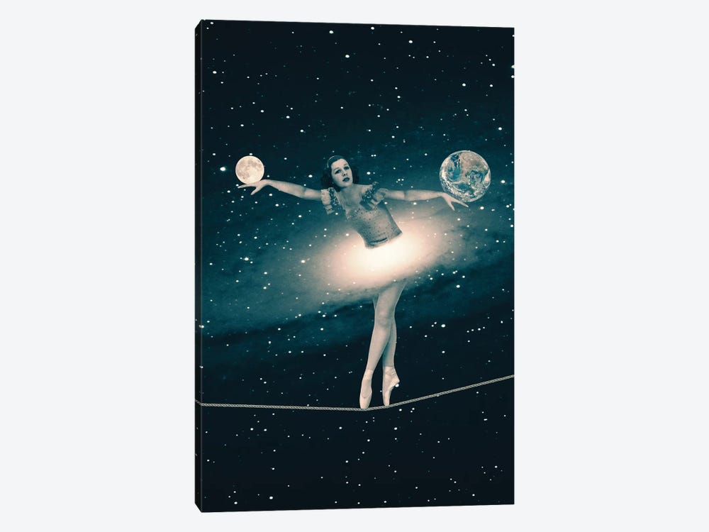 The Cosmic Game Of Balance by Paula Belle Flores 1-piece Canvas Print