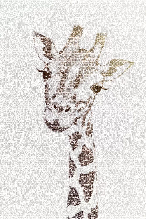 The Intellectual Giraffe by Paula Belle Flores wall art