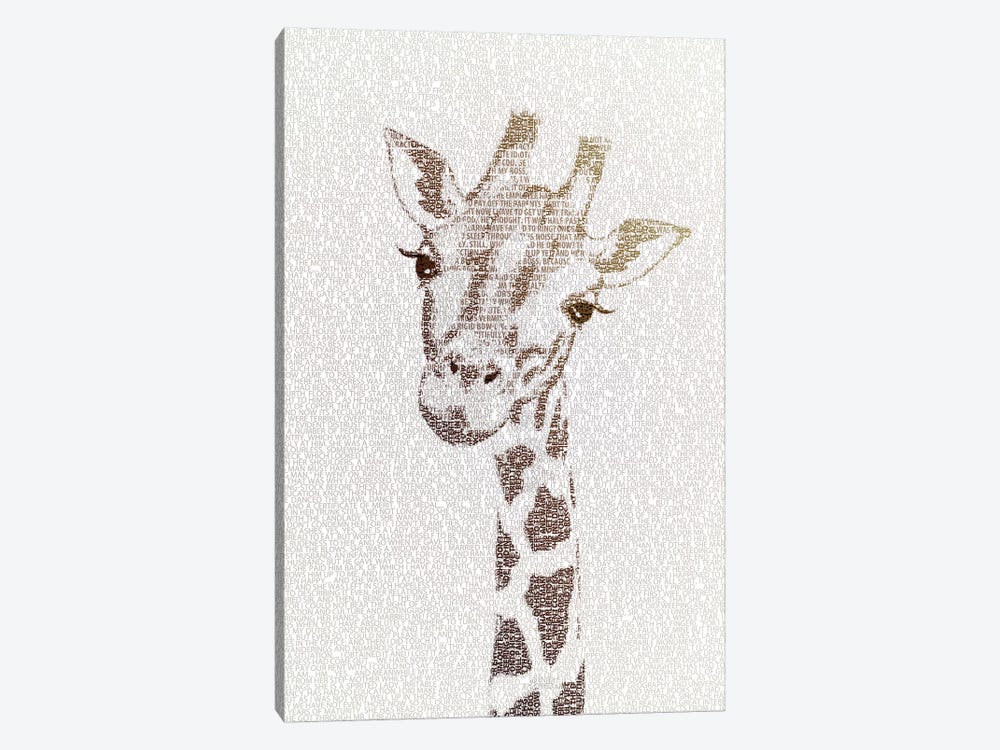 The Intellectual Giraffe by Paula Belle Flores 1-piece Art Print