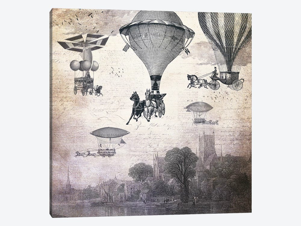 Carrilloons Over The City by Paula Belle Flores 1-piece Canvas Print