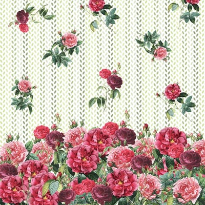 Decorative Vintage Roses by Paula Belle Flores canvas print
