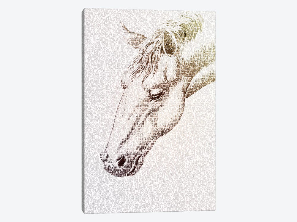 The Intellectual Horse II by Paula Belle Flores 1-piece Canvas Art