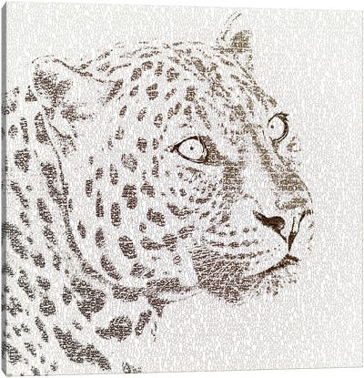 The Intellectual Leopard Canvas Art Print - Paula Belle Flores