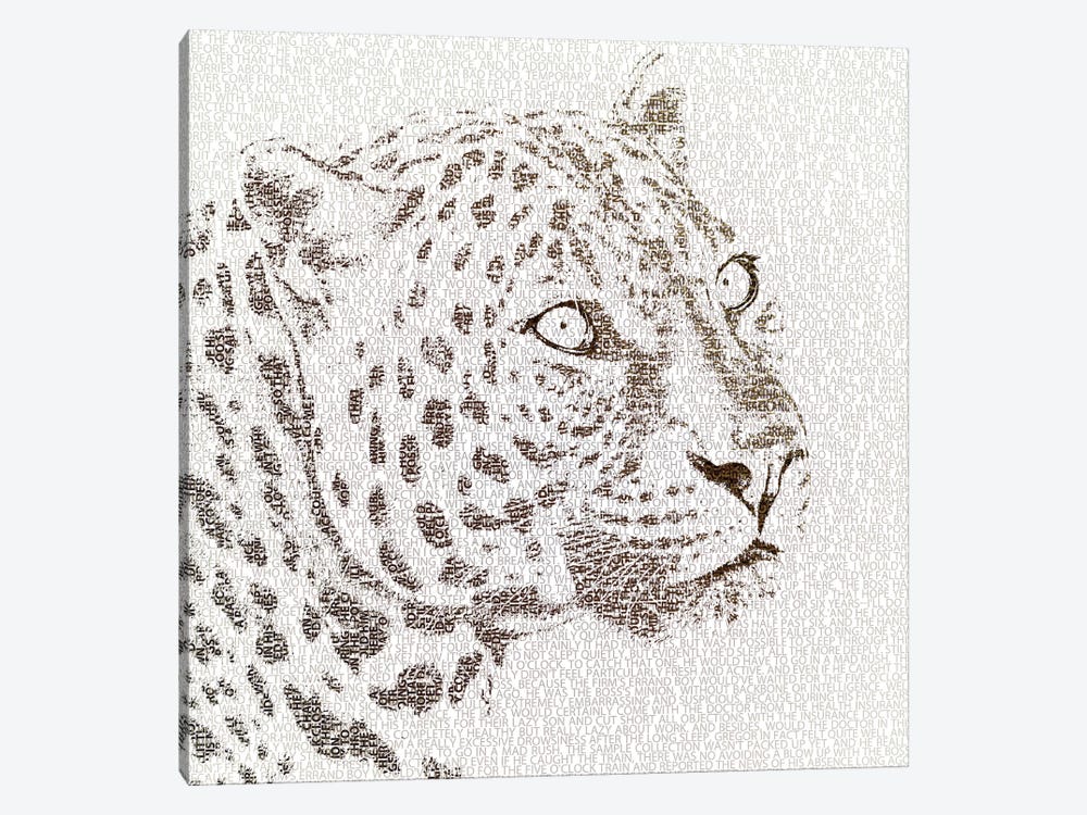 The Intellectual Leopard by Paula Belle Flores 1-piece Art Print