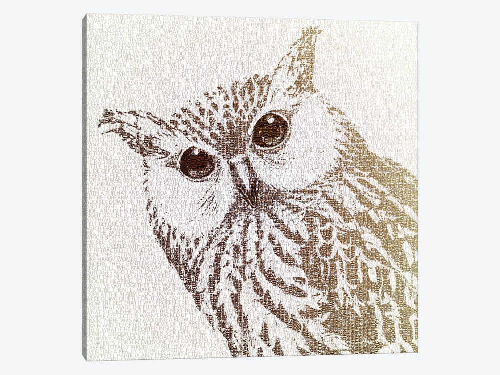 The Intellectual Owl I by Paula Belle Flores 1-piece Canvas Print
