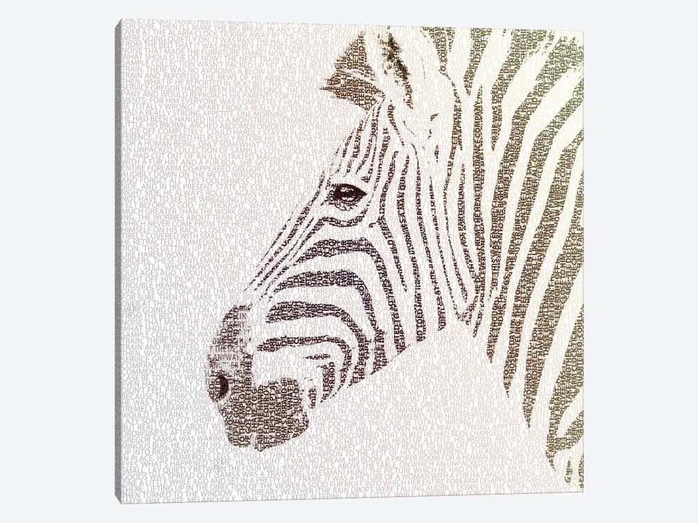 The Intellectual Zebra by Paula Belle Flores 1-piece Art Print