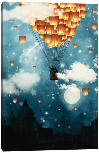 Where All The Wishes Come True Canvas Art Print - Astronomy & Space Art