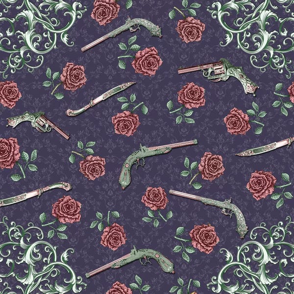 Weapons & Artillery: Elegant Guns And Roses by Paula Belle Flores