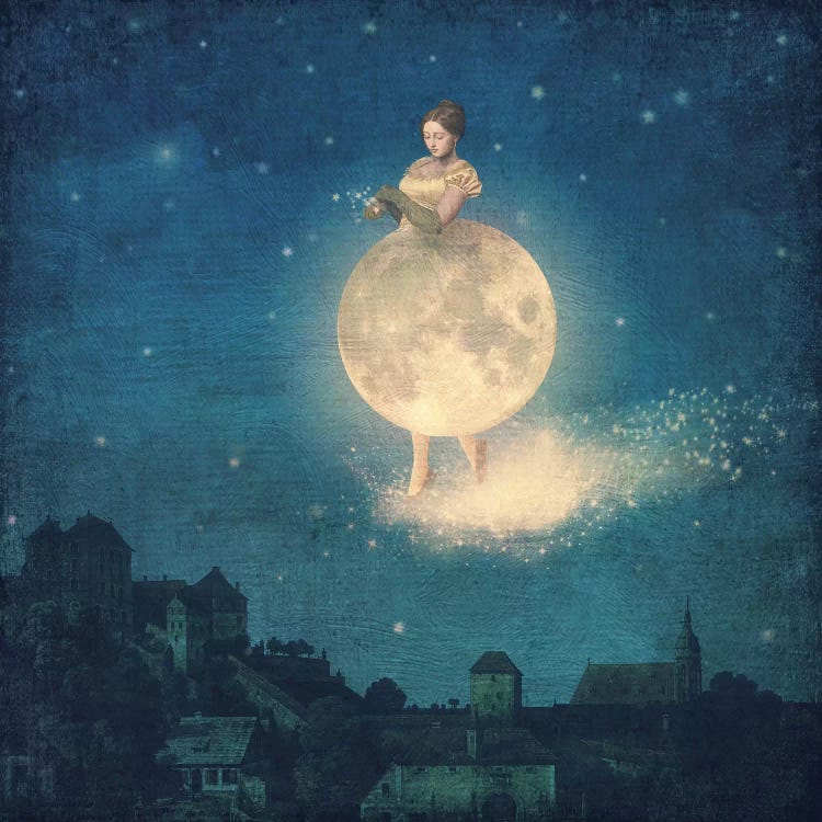 Here Comes The Night Lady by Paula Belle Flores wall art