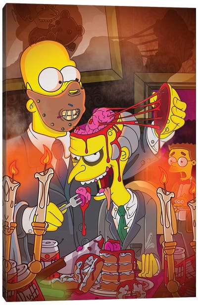 Lectdoh Canvas Art Print - Homer Simpson