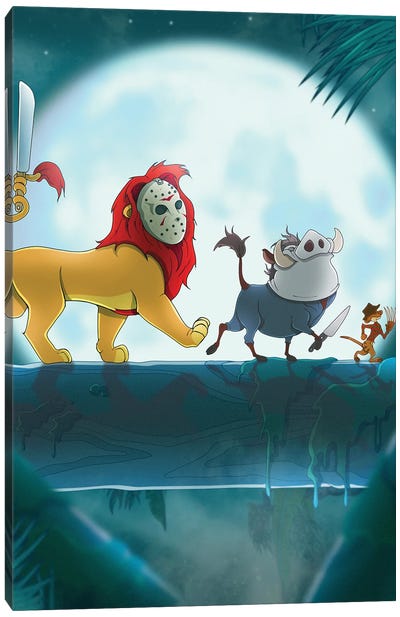 Its Kool Im A Slasha Canvas Art Print - Lion King