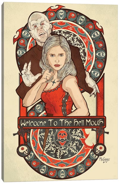 Nouveau Buffy Canvas Art Print - PBMahoneyArt