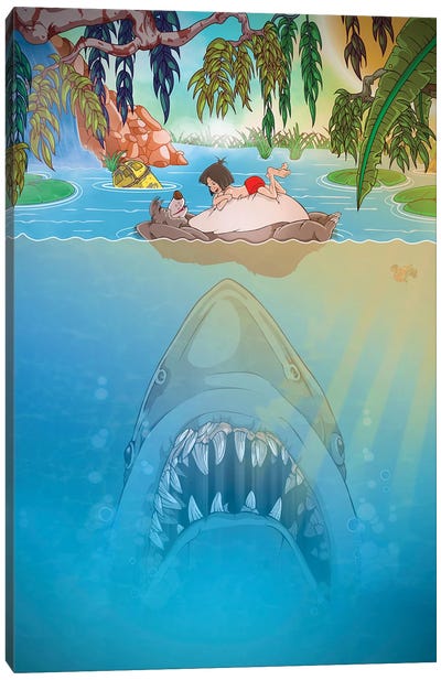 Steven Spielberg's Jungle Book Canvas Art Print - Animated & Comic Strip Character Art