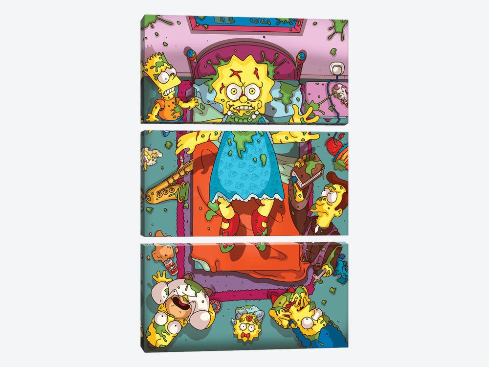 Excorsimpsons by PBMahoneyArt 3-piece Canvas Artwork