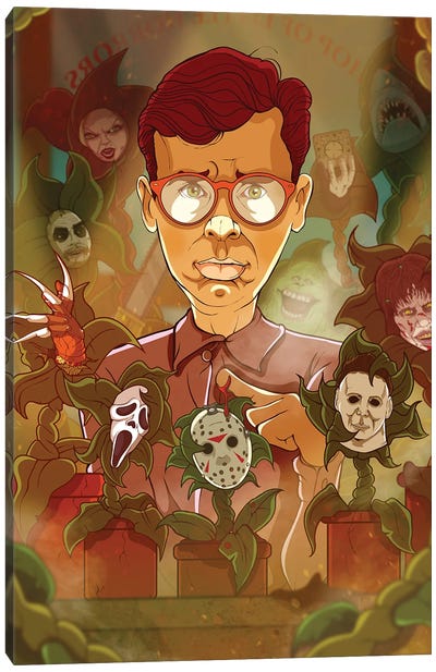 Shop Of Lil Horrors Canvas Art Print - Nightmare on Elm Street (Film Series)