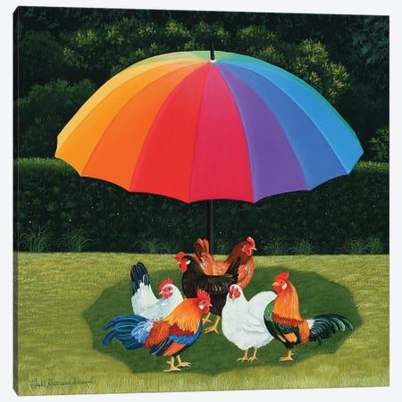 Rainbow Gathering Canvas Print #PBN101} by Paule Bernard Roussel Canvas Art