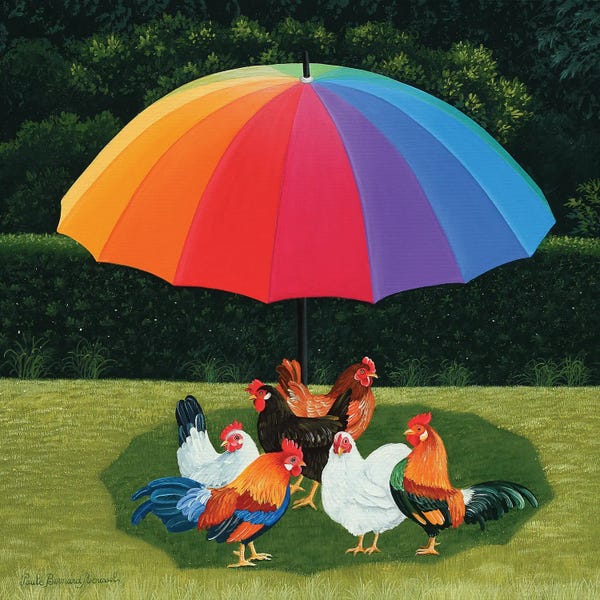 Paule Bernard Roussel: Rainbow Gathering by Paule Bernard Roussel