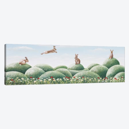 Bunny Hop Canvas Print #PBN104} by Paule Bernard Roussel Art Print