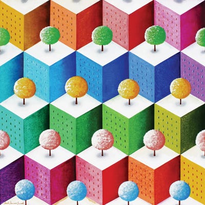 Urbichromie by Paule Bernard Roussel canvas print