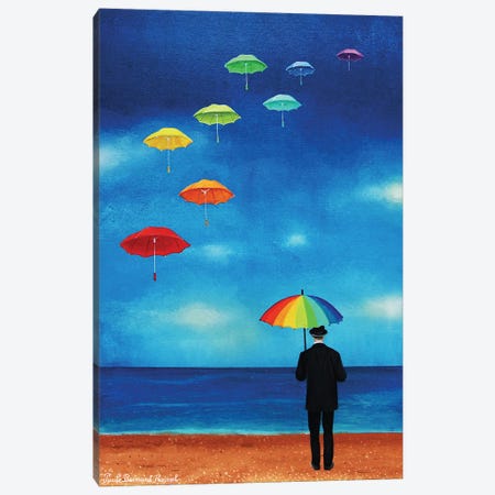 Keep An Eye On The Weather Canvas Print #PBN109} by Paule Bernard Roussel Canvas Artwork