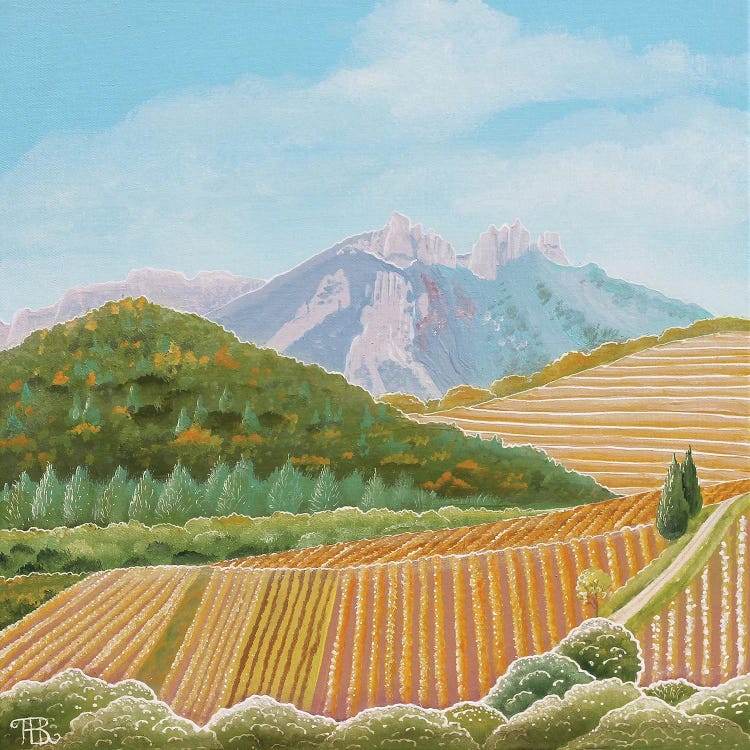 Vignes Et Dentelles by Paule Bernard Roussel wall art