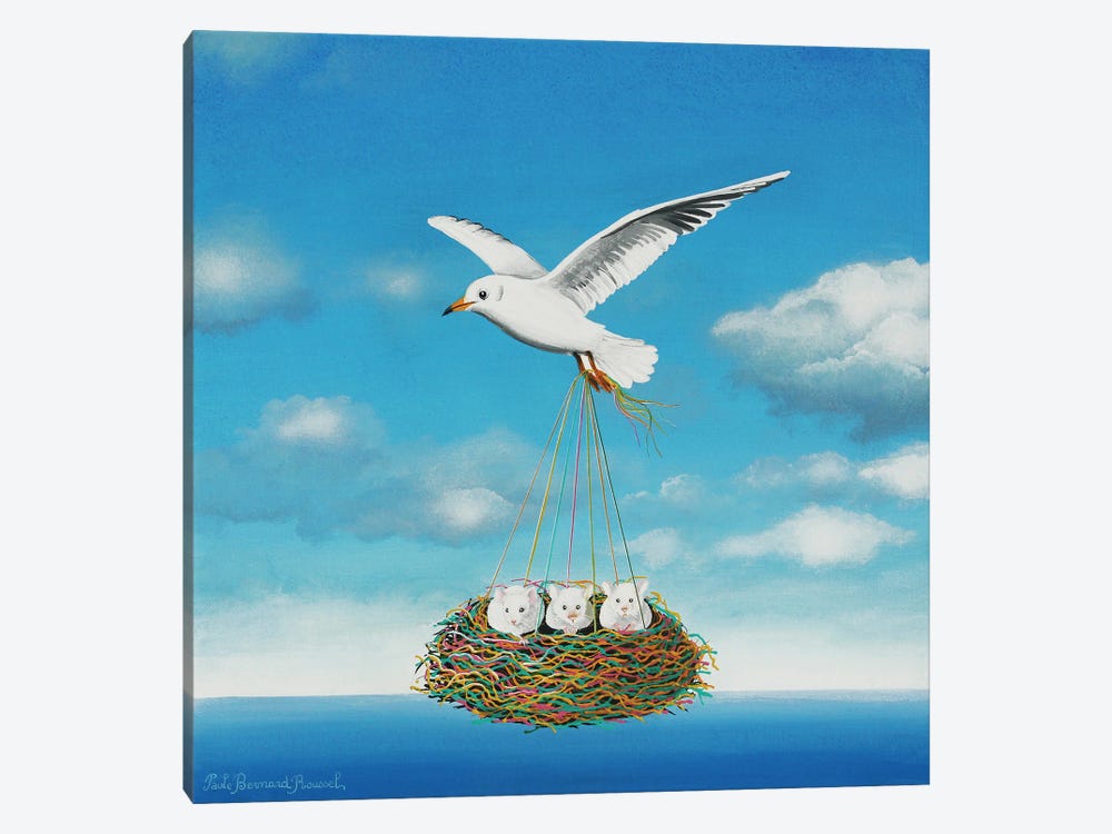 Flight Over A Mouse Nest by Paule Bernard Roussel 1-piece Canvas Art Print