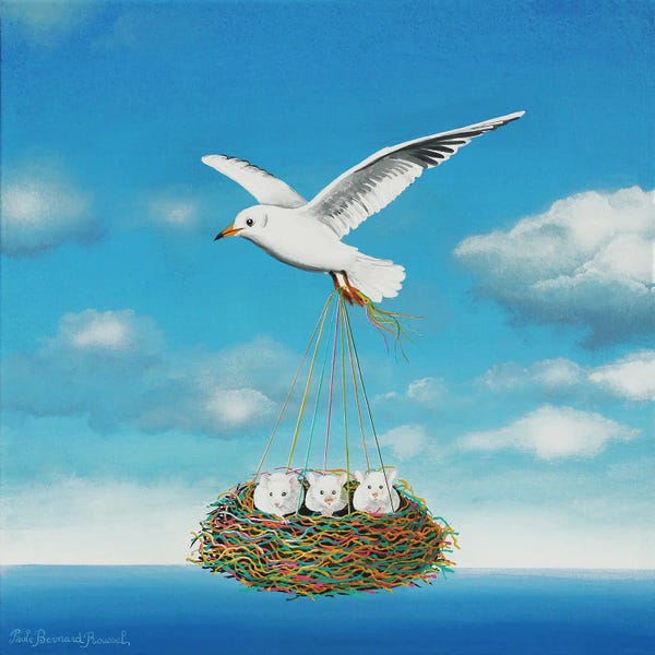 Paule Bernard Roussel: Flight Over A Mouse Nest by Paule Bernard Roussel