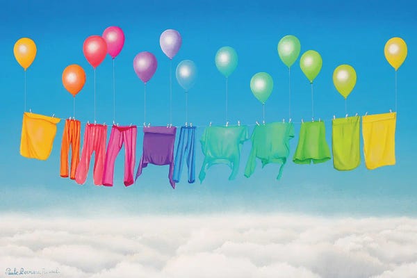 Balloons: Laundy Thief by Paule Bernard Roussel