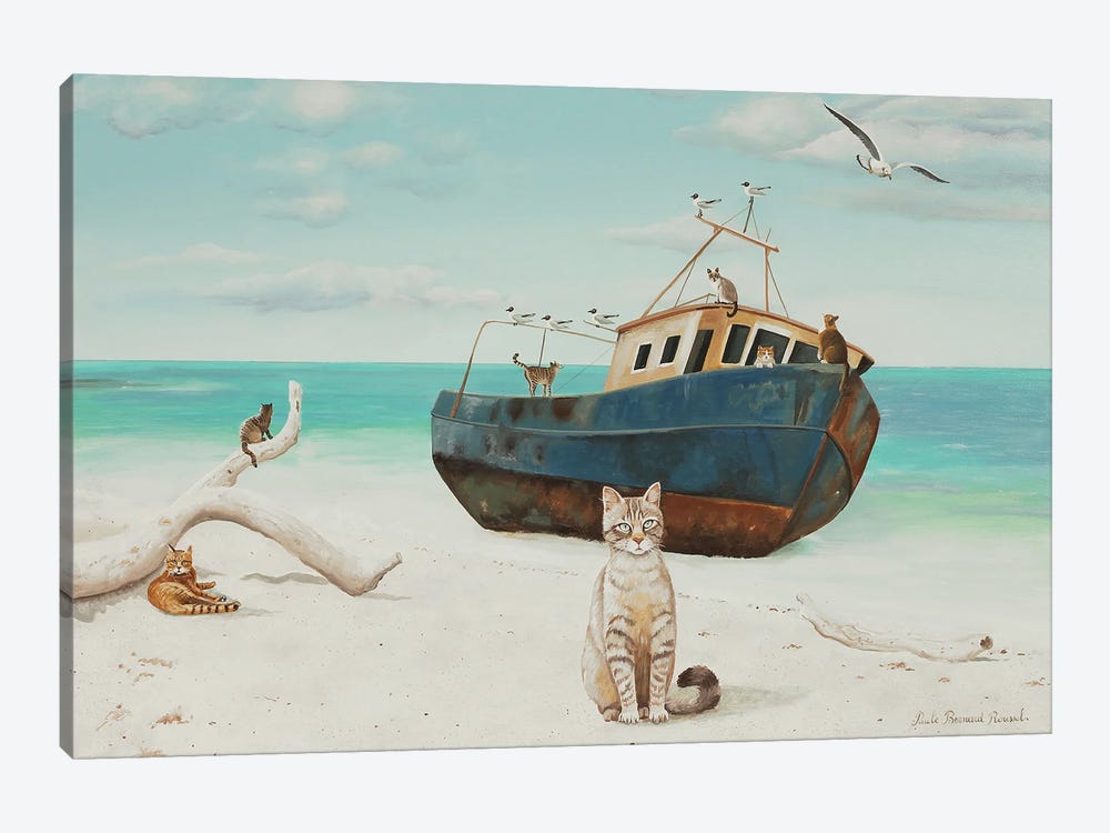 The Cats's Ark by Paule Bernard Roussel 1-piece Canvas Print