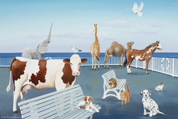 Paule Bernard Roussel: On The Bridge by Paule Bernard Roussel