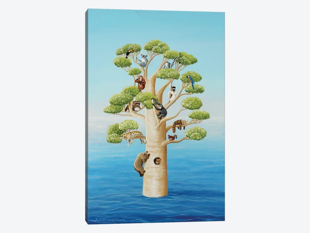 Noah Tree by Paule Bernard Roussel 1-piece Canvas Wall Art