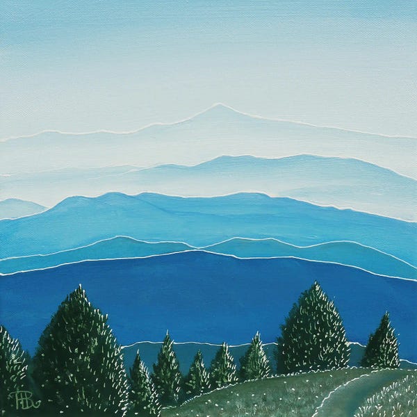 Paule Bernard Roussel: Ventoux In The Distance by Paule Bernard Roussel
