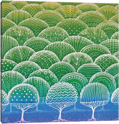 Chlorophyll Canvas Art Print - Hill & Hillside Art