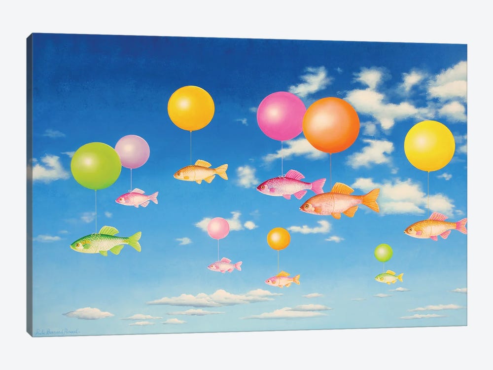 Like A Fish In The Air by Paule Bernard Roussel 1-piece Canvas Print