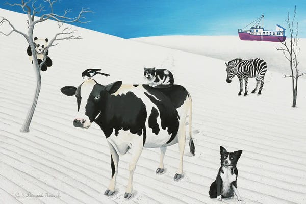 Playful Surrealism: Black And White by Paule Bernard Roussel