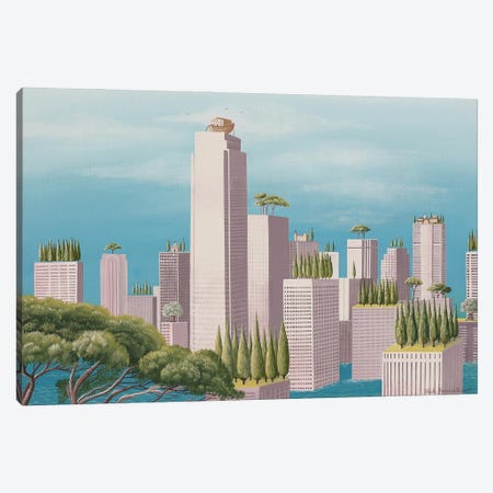 Aarch Over The City Canvas Print #PBN6} by Paule Bernard Roussel Canvas Print